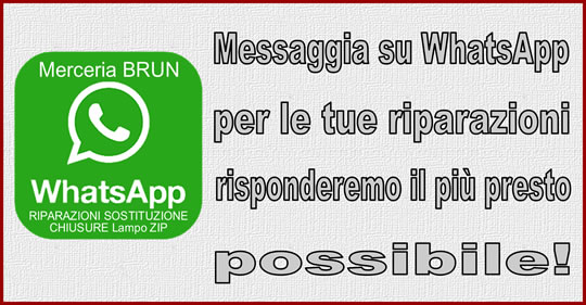 Ricostruzione della parte Divisibile Finale rotta strappata Evitando la  Sostituzione della chiusura lampo Zip Merceria Brun San Bonifacio Verona  Veneto